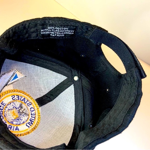 Two US Air Force Hat Adult Embroidered Adjustable Hoop & Loop Strap Baseball Cap - Picture 8 of 9